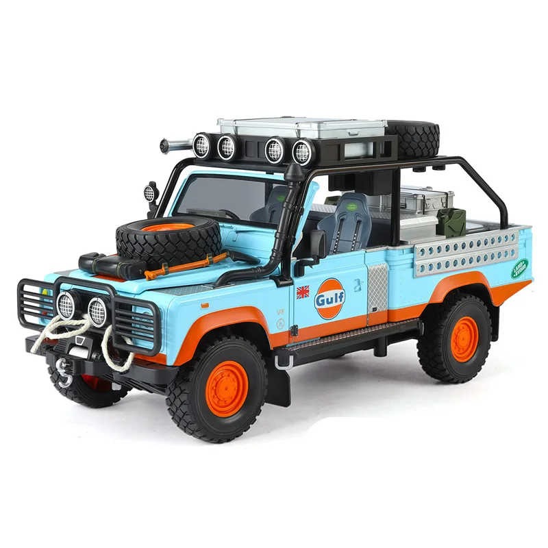 1/24 Land Range Rover Defender 110 Tomb LE Alloy Car Model Diecasts Metal Off-road Vehicles Car Model Sound Light Kids Toys Gift - Image 8