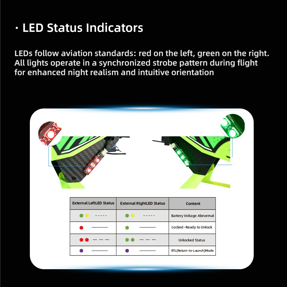 For-FW450L-ACE: FLYWING FW450L helicopter body LED light board for ACE flight control for FW450 ACE - Image 4