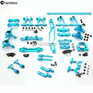 [16 kind set] TT-02 Modification Accessory Kit Metal Swing Arm Steering Cup CVD Bumper Motor Base for 1/10 RC Car Tamiya TT02 Upgrade Parts