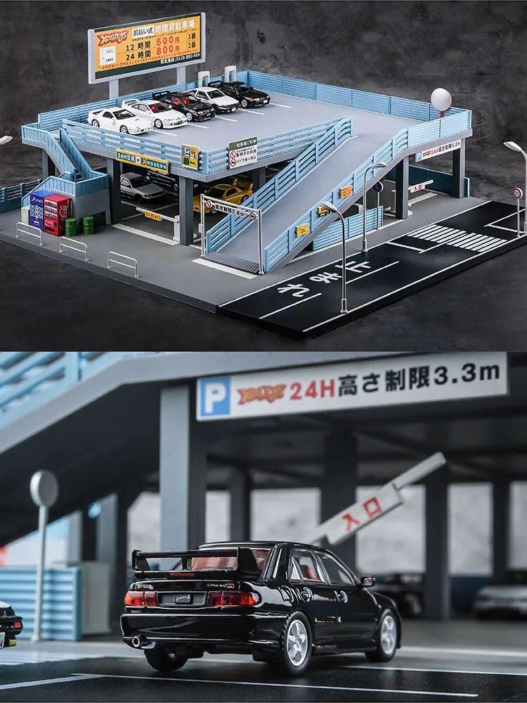 1-64-Miniature-Japanese-Style-Model-Car-Toy-Scene-Street-View-Double-Garage-Parking-Lot-Toy.jpg