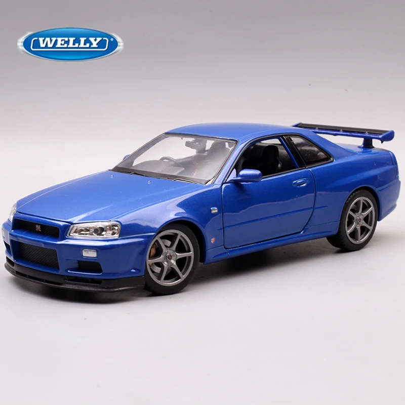 Welly-1-36-Nissan-Skyline-GTR-R34-Alloy-Sports-Car-Model-Simulation-Diecast-Metal-Toy-Racing.webp