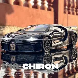 1:18 Bugatti Chiron Pur Sport スーパーカー 合金 ダイキャスト車模型サウンドとライトグッズ