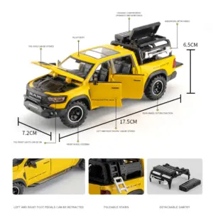 1:32 ダッジマンモス 1000 TRX 合金 ピックアップ車模型ダイキャスト メタルオフロード音と光のシミュレーション