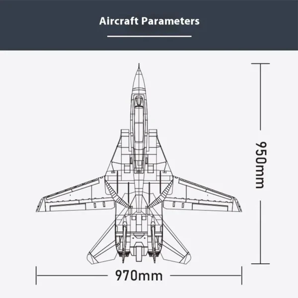 XFly F-14トムキャット RCジェット 双40mmファン 可変翼 4S EDF モデル PNPキット - 画像 (3)