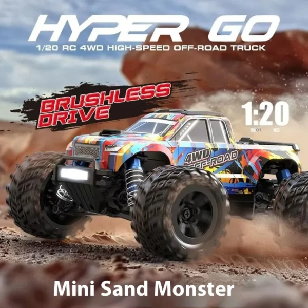 MJX Hyper Go 20208 ブラシレス 4WD RCカー 時速39KM オフロード 高速トラック 1/20 RTR