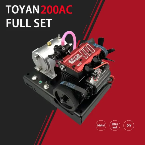 TOYAN FS L200AC 直列二気筒 ニトロエンジンモデル 4ストローク空冷エンジン 完成品