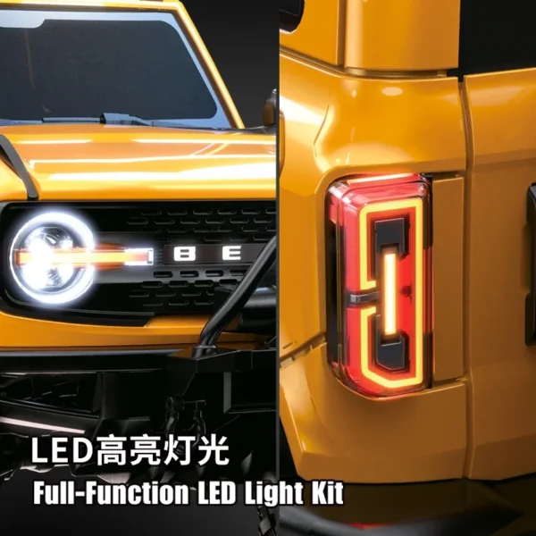 RC クローラー 1/10 Rc カー 4WD RTR HB R1001 LED 2.4 グラム電動 RC ロックバギーオフロード RC カー - 画像 (2)