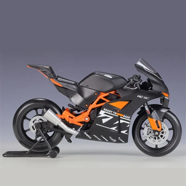 Welly 1:12 KTM RC 8C 合金 ロードレースバイクモデルダイキャスト メタルストリート スポーツクロスカントリーバイクモデル - 画像 (3)