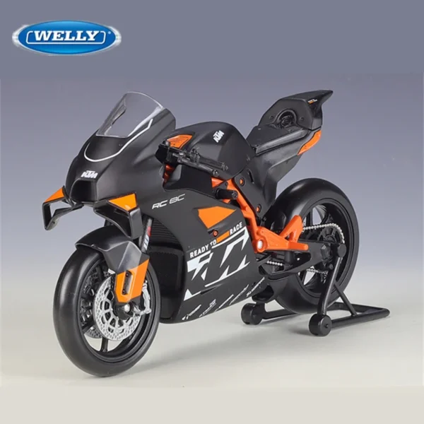 Welly 1:12 KTM RC 8C 合金 ロードレースバイクモデルダイキャスト メタルストリート スポーツクロスカントリーバイクモデル