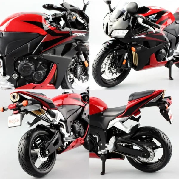 マイスト 1:12 スケール CBR600RR 合金製 スポーツバイク モデル ダイキャスト メタル ストリートレーシング バイク レプリカ - 画像 (3)