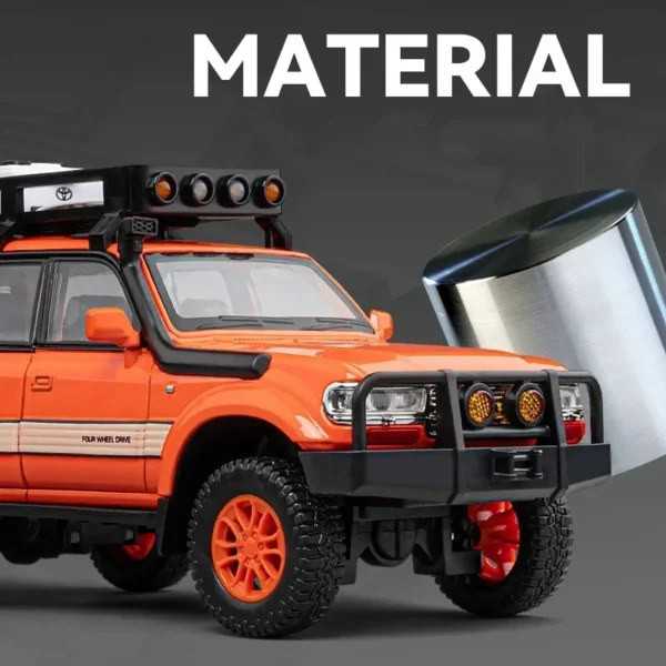 1:24 ランドクルーザー LC80 SUV 合金 ダイキャストモデルオフロードモデル - 画像 (3)