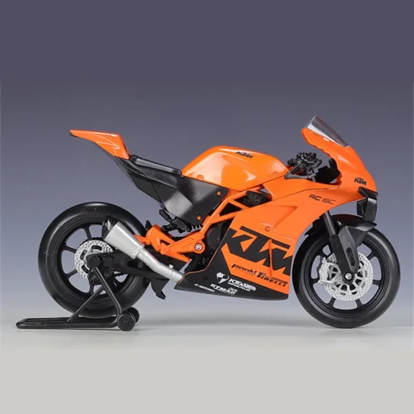 Welly 1:12 KTM RC 8C 合金 ロードレースバイクモデルダイキャスト メタルストリート スポーツクロスカントリーバイクモデル - 画像 (2)