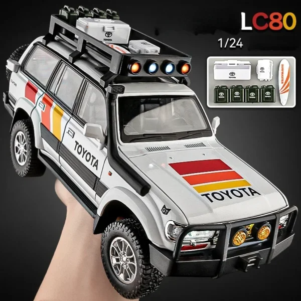 1:24 ランドクルーザー LC80 SUV 合金 ダイキャストモデルオフロードモデル