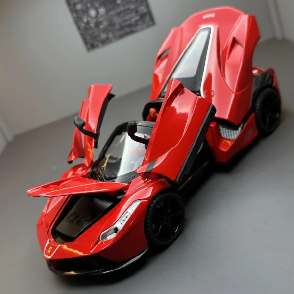 1:22 フェラーリ Laferrari コンバーチブル 合金 レーシング車模型ダイキャスト メタル車模型シミュレーション E187 - 画像 (4)