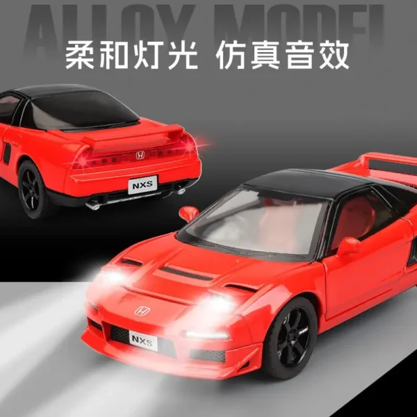 1:32 JDM アキュラ NSX NA1 スーパーカー 合金 車模型 サウンドとライト プルバック グッズ - 画像 (3)