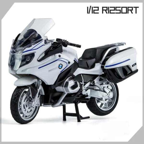 1:12 BMW R1250RT 合金 ダイキャストバイク模型音と光オフロード自動車車 - 画像 (6)