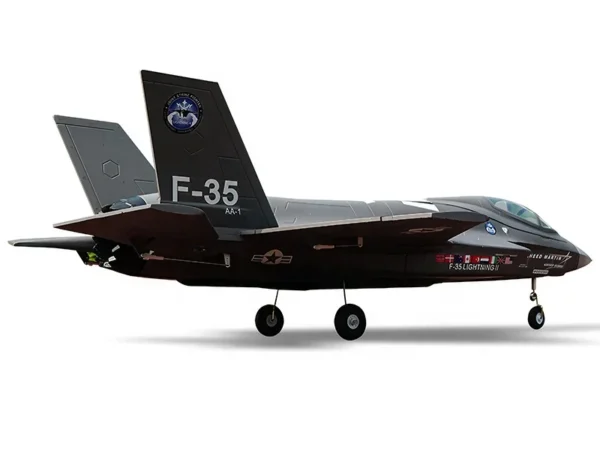 高性能FMS F-35ライトニングII V2 PNPジェットRC戦闘機 64mmダクテッドファン搭載 800g推力 環境に優しい塗装済み航空モデル - 画像 (6)