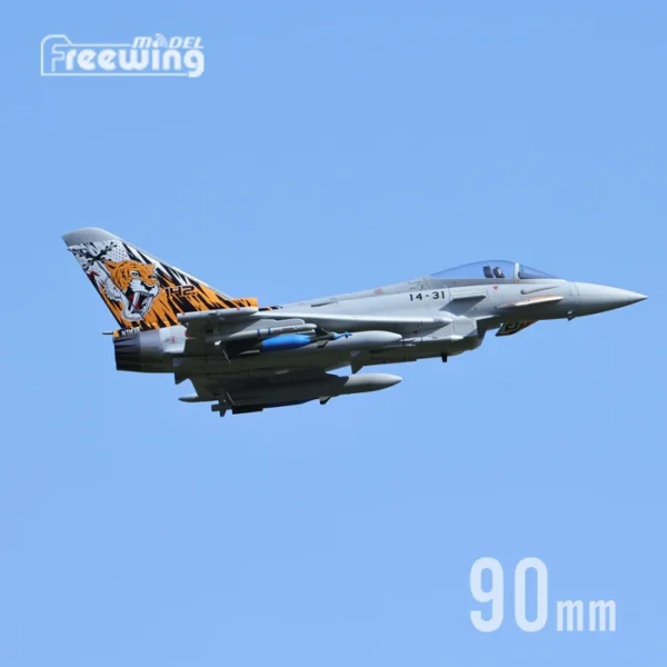 RC 飛行機モデル Freewing ユーロファイター EF2000 90 ミリメートル飛行機 PNP - 画像 (2)