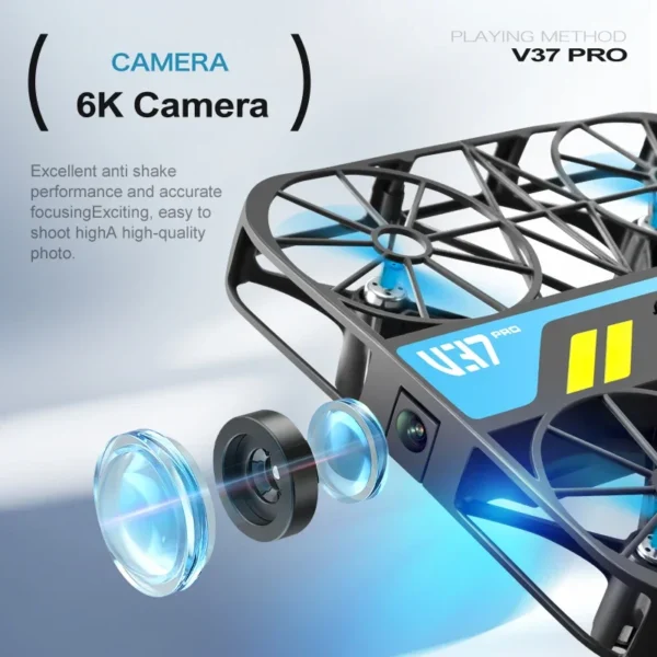 4D-V37 ミニポケットドローン 4Kカメラ搭載 高度維持ホバリング WiFi FPV RC クアッドコプター 空撮対応 HD画像伝送 - 画像 (3)