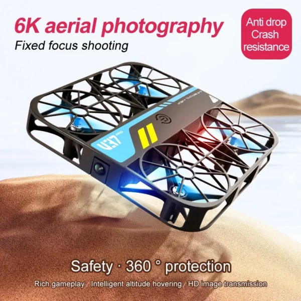 4D-V37 ミニポケットドローン 4Kカメラ搭載 高度維持ホバリング WiFi FPV RC クアッドコプター 空撮対応 HD画像伝送