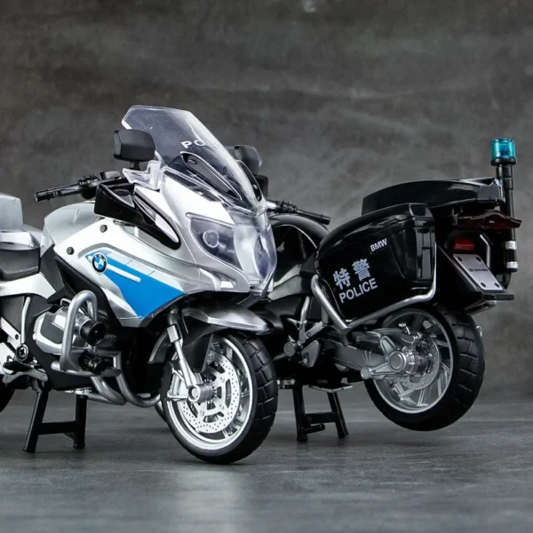 1:12 BMW R1250RT 合金 ダイキャストバイク模型音と光オフロード自動車車 - 画像 (4)