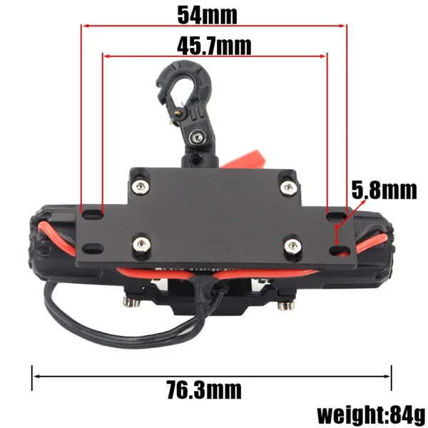 メタル自動ウインチ ワイヤレスリモコン 1/10 RCクローラー SCX10 90046 TRX4 TRX6 Redcat - 画像 (5)