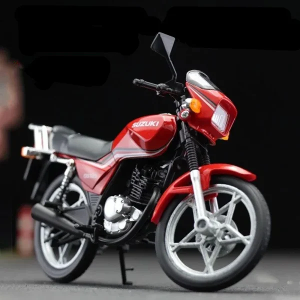 1:12 スズキ GS125 バイク ダイキャスト モデル 合金 シミュレーション オーナメント - 画像 (2)