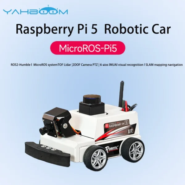 RPi5 ROS2ロボット AI搭載 MicroROS対応 4GB 小型自律移動
