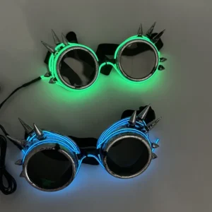 光るLEDサングラス サイバーパンク ダンスパーティー レイブ - 画像 (3)