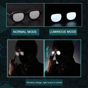 LEDメガネ 面白光る コスプレパーティー眼鏡 クリスマス - 画像 (5)