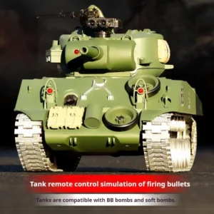 M4A3 RC戦車 金属シャーシ 1/18 ラジコンカー - 画像 (3)