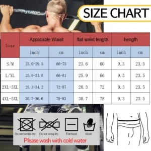 【男性用】発汗シェイプベルト ウエスト 腹巻 ダイエット - 画像 (2)