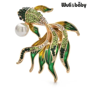 Wuli&baby 金魚ブローチ 4色 スイム 綺麗 パーティブローチ - 画像 (3)