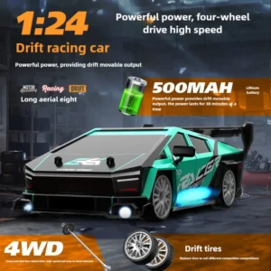 2025 RCカー 四駆ドリフト GTR 高速競技 充電式 - 画像 (5)