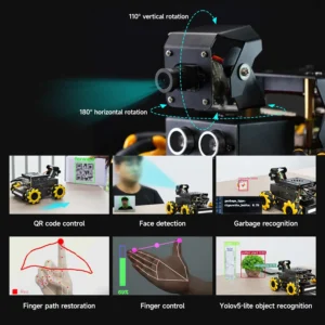 RPi5対応 4WDメカナムロボット ROS2 AIカメラ付 - 画像 (5)