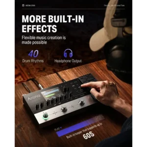 Donner Arena 2000 ギターエフェクター 278種類 IR AMP ルーパー MIDI APP対応 - 画像 (6)