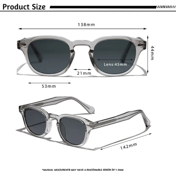 レトロラウンドサングラス UV400 パンクメンズ レディース スポーツ 眼鏡 - 画像 (6)