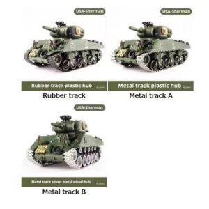 M4A3 RC戦車 金属シャーシ 1/18 ラジコンカー - 画像 (6)
