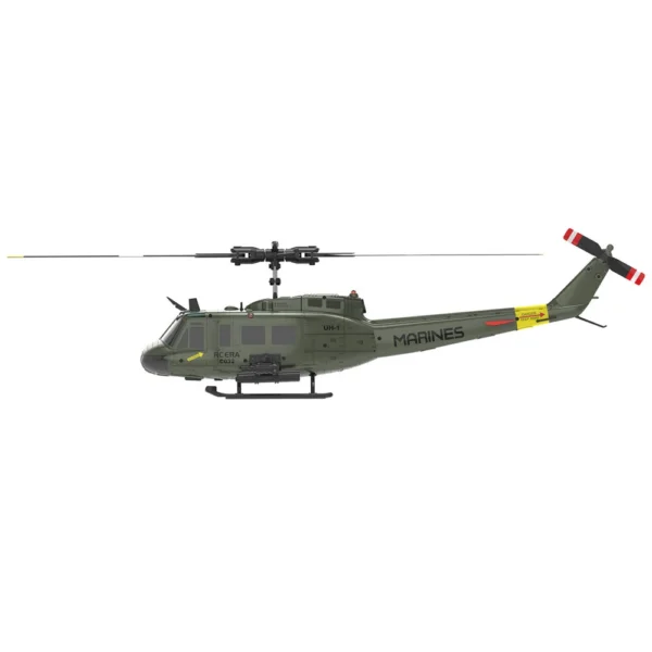 UH-1ヒューイ ラジコンヘリ 2.4G 6軸 バッテリー2個 光学式高度維持 RTF - 画像 (2)