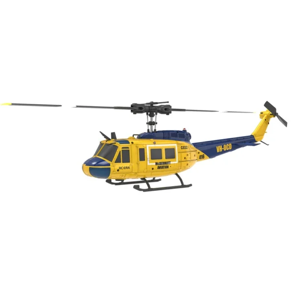 UH-1ヒューイ ラジコンヘリ 2.4G 6軸 バッテリー2個 光学式高度維持 RTF - 画像 (5)