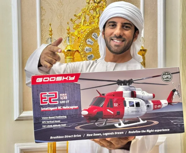 Goosky E2 BNF 2025 GPS搭載 ラジコンヘリ UH-1Y風 1:35スケール - 画像 (4)