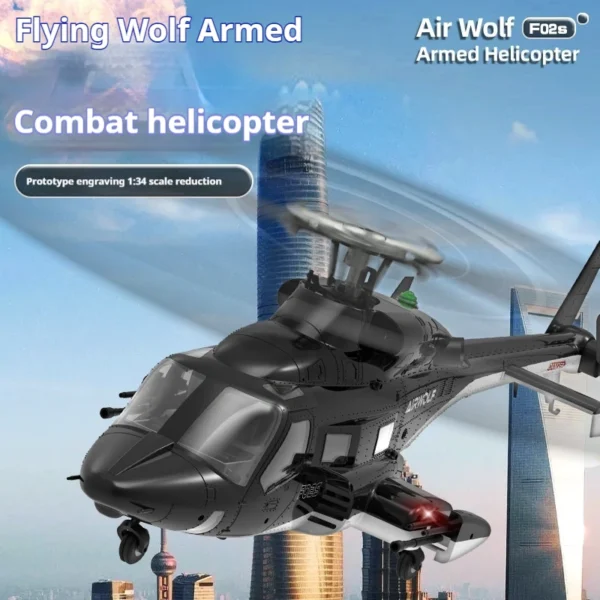 F02s Flying Wolf GPS自動帰還ラジコンヘリ 6CH 1:34 - 画像 (2)