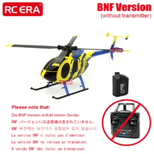 RC ERA C184 BNF ミニ MD500 ヘリ 光学フロー 100サイズ ジャイロ安定 4CH ラジコン機 - 画像 (7)