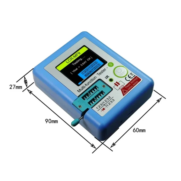 多機能lcr mf9トランジスタテスター TFTダイオード三極管容量計lcr esr npn pnp mosfet irテスターテスト用 - 画像 (4)