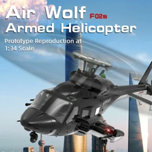 Flying Wolf F02s 武装ヘリ GPS RC 子供/愛好家 - 画像 (3)