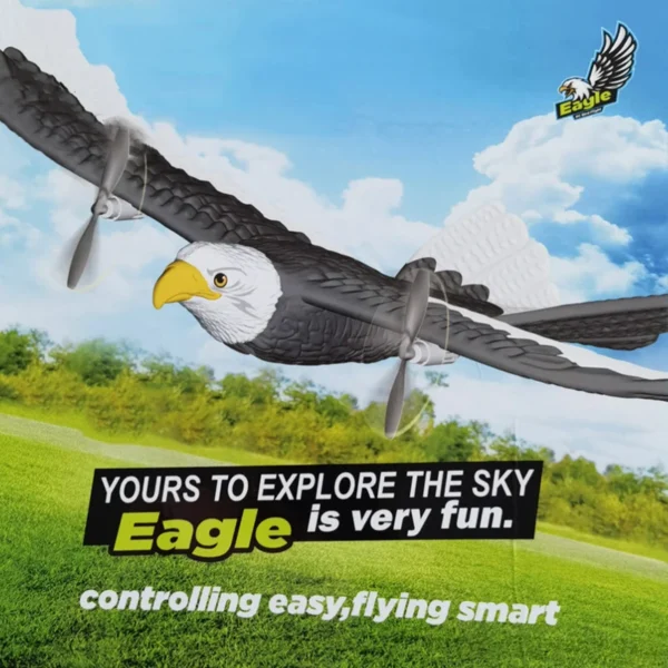 RC 飛行機 イーグル 翼幅広 2.4G 戦闘機 リモコン ホビー - 画像 (3)