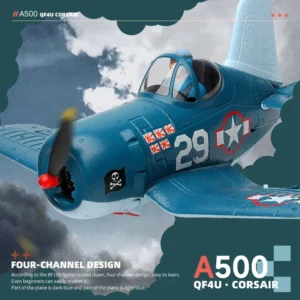 Wltoys A500 QF4U RC飛行機 4ch 6G 戦闘機 - 画像 (2)