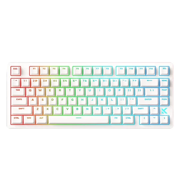 Mchose Jet 75 ホール効果磁気スイッチメカニカルキーボード 80キー RGB ガスケット構造 8K ポーリングレート 0.1ms 超低遅延 有線カスタムゲーミングキーボード - 画像 (3)