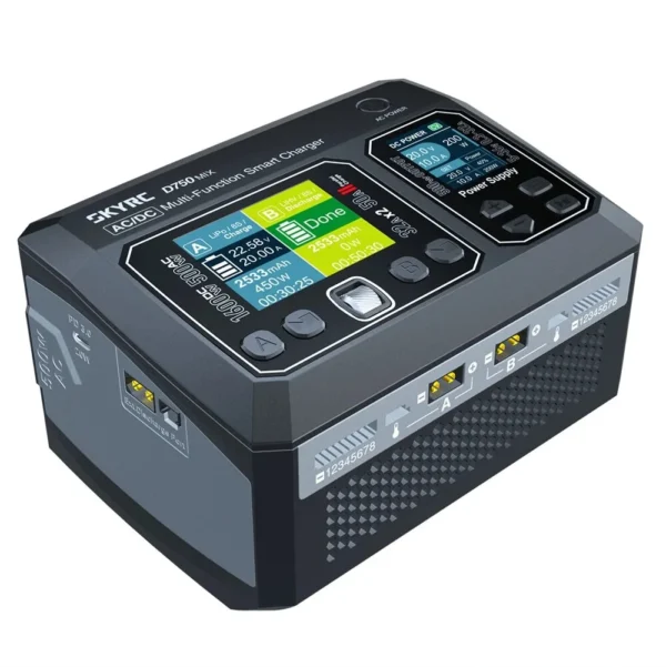 SkyRC D750 充電器 32A 500W AC 1-8S リポ ニッケル水素対応 高性能バッテリー充電器 - 画像 (3)