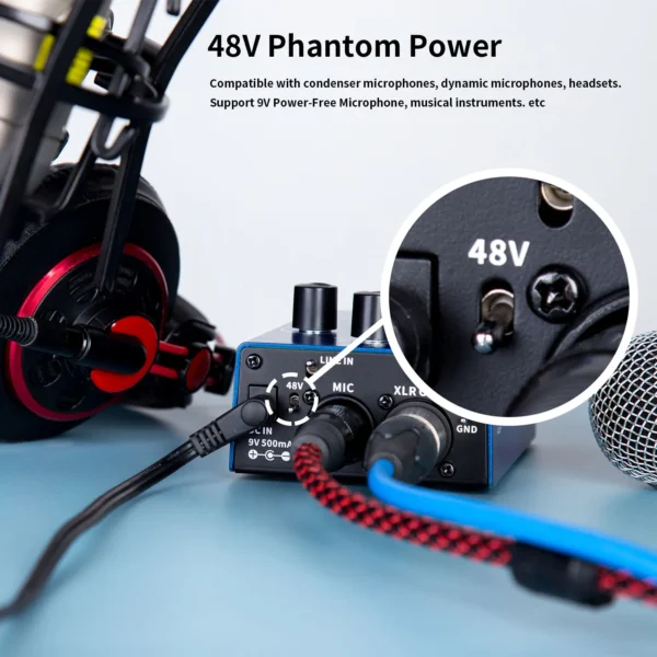 FLAMMA FV04 ボーカルエフェクター ハーモニー12音 48Vファンタム電源 - 画像 (5)